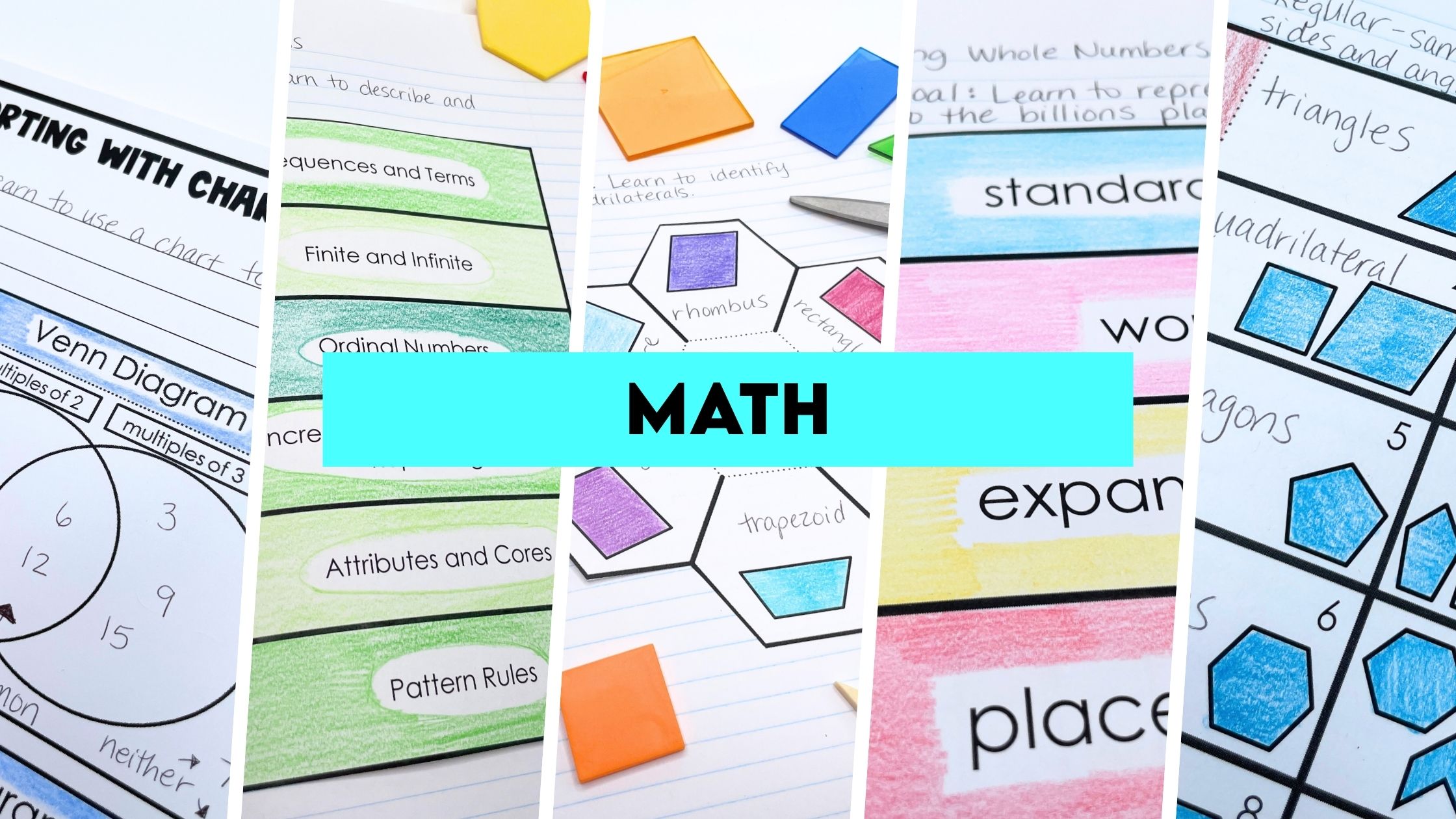 Brain Ninjas Grade 3-6 Saskatchewan math resources, including full-year interactive units, worksheets and task cards.