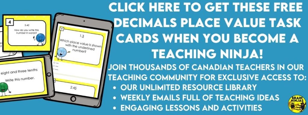 Click here to get a free set of decimals task cards when you sign up for our email list.