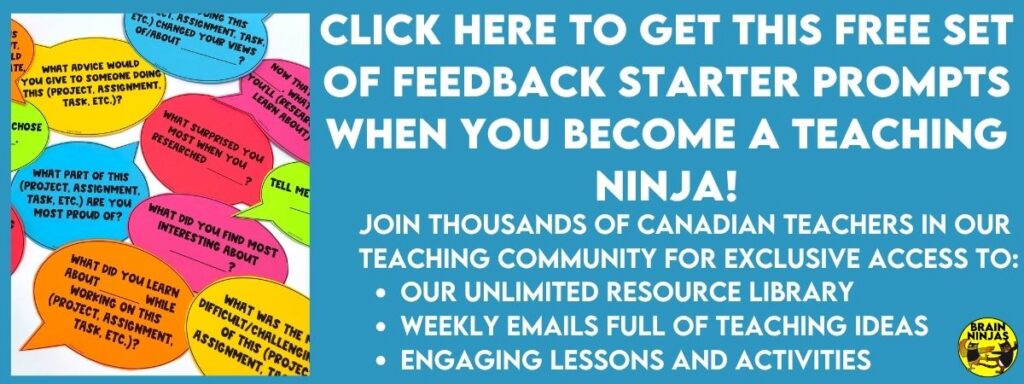 Click here to get a free set of feedback posters when you sign up for our email list.