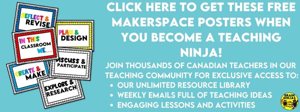 Click here to get a free set of makerspace posters when you sign up for our email list.
