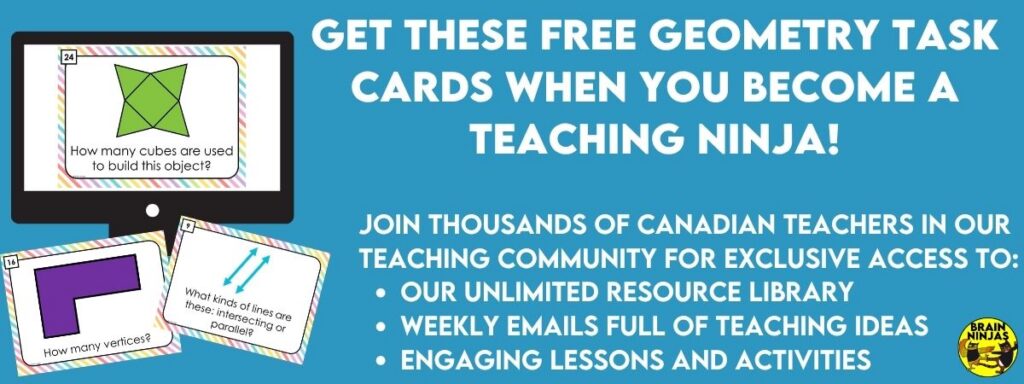 Click here to get a free set of geometry task cards when you sign up for our email list.