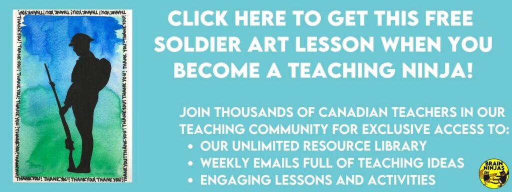 Click here to get a free soldier art lesson when you sign up for our email list.