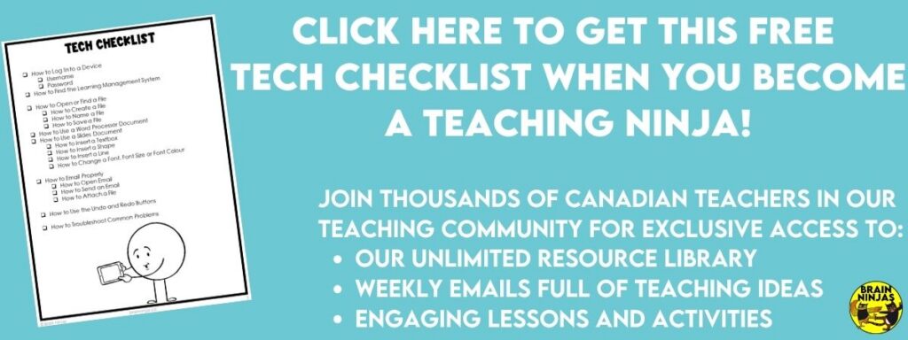 Click here to get a free tech checklist when you sign up for our email list.