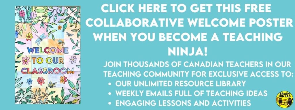 Click here to get a free classroom welcome poster when you sign up for our email list.