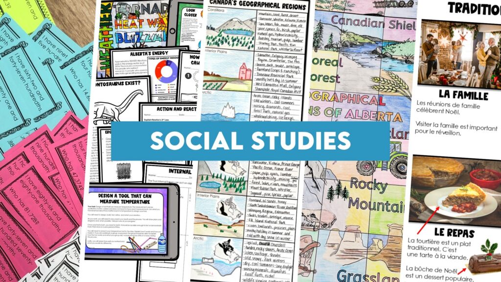 Social studies in Alberta with resources for Grade 3-6.
