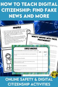 We need to teach students how to think critically about what they see online. Check out these tips and lessons you can use in your classroom to help turn your students into responsible digital citizens. Digital citizenship and online safety should be a priority in every upper elementary classroom.