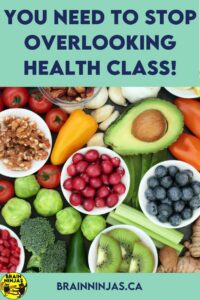 Healthy fruits and vegetables are part of the new Health and Wellness curriculum written by the Brain Ninjas for Grades 4-6.