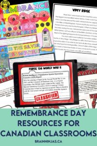 If you are looking for Remembrance Day resources to use in your Canadian elementary classroom, come check out this post. We've pulled together all our resources and put them in one place.
