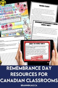 Try out these Remembrance Day reading, writing and art projects in your Grade 3-6 classroom.