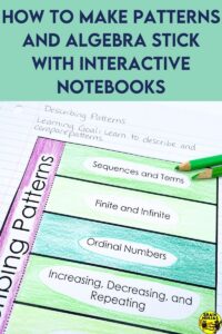 Using this patterns and algebra interactive notebooks unit changed how I teach math as much as how students learned and understood it.
