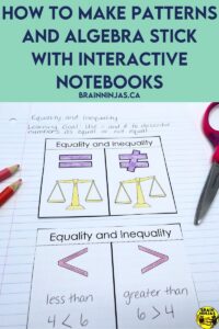 This page shows equality and inequality which students need to understand to successfully solve algebra. It is the perfect introduction to algebra.