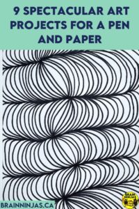 If you are looking for some very simple art projects you can do in your upper elementary classroom with just a pen and paper. We've included all the instructions so you can create these beautiful but very simple art projects for elementary students. Come take a look and find the one you'll save when you need something in a pinch.