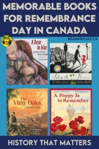 Come read the list of books we use in our classroom for Remembrance Day.