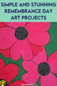 Teach your students to paint poppies for Remembrance Day like these.