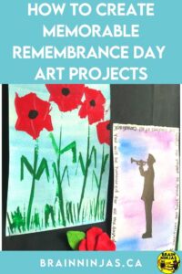 This whole post is full of some our favourite and most beuatiful art projects to use for your Remembrance Day bulletin boards. These go way beyond poppies, so come take a look to see which of these creations your students can use to honour the soliders who have given us Canadians our freedoms.
