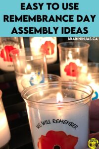 If you are looking for ideas to organize a Remembrance Day assembly in your school, check out this post full of ideas.